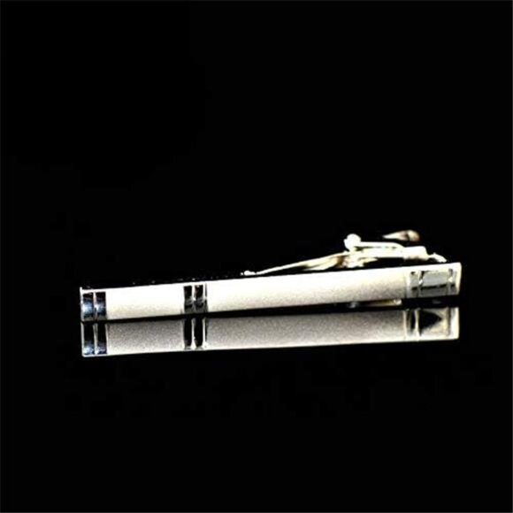 Solid Color Cashmere Wool Necktie and Pocket Square Tie Clip Sets for Men - Picture 4 of 6